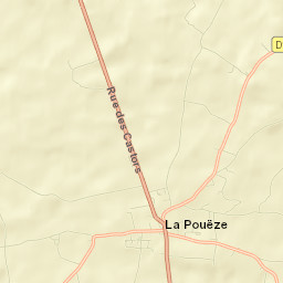 La Pouëze Street Map