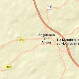 La Membrolle-sur-Longuenée Street Map