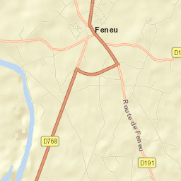 Feneu Street Map