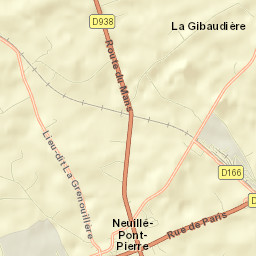 Neuillé-Pont-Pierre Street Map