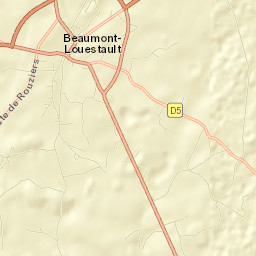 Beaumont-la-Ronce Street Map