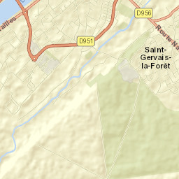 Saint-Gervais-la-Forêt Street Map