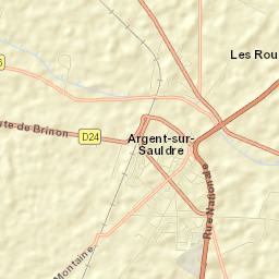 Argent-sur-Sauldre Street Map