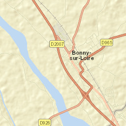 Bonny-sur-Loire Street Map