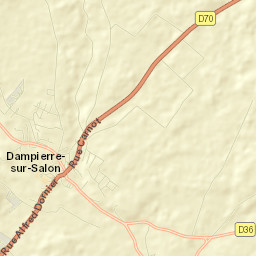 Dampierre-sur-Salon Street Map