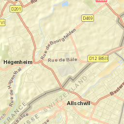 Hégenheim Street Map