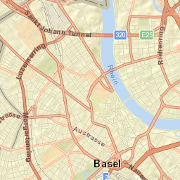 Basel Street Map