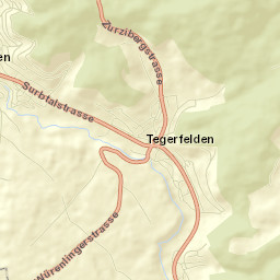 Tegerfelden Street Map