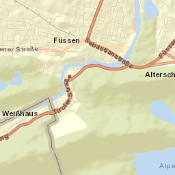 Füssen Street Map