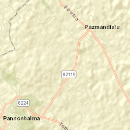 Pannonhalma Street Map