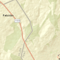 Zsámbék Street Map