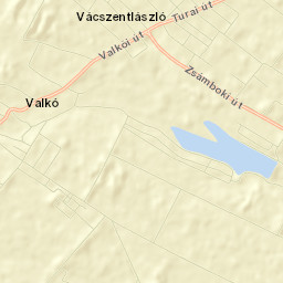Vácszentlászló Street Map