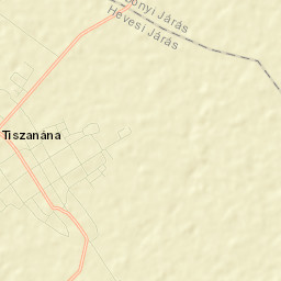 Tiszanána Street Map