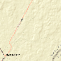 Nyírábrány Street Map