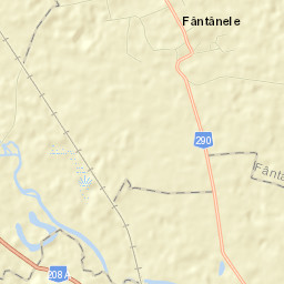 Fântânele Street Map