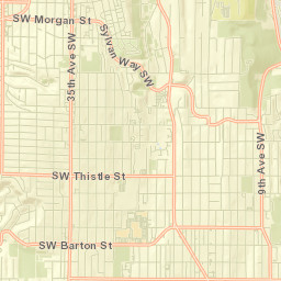 White Center Street Map