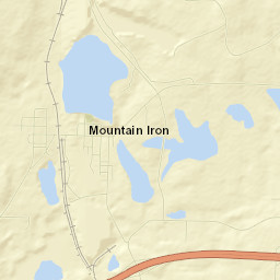 Mountain Iron Street Map