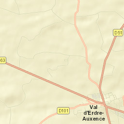 Le Louroux-Béconnais Street Map