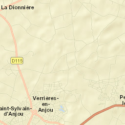 Pellouailles-les-Vignes Street Map