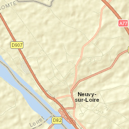 Neuvy-sur-Loire Street Map