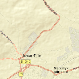 Is-sur-Tille Street Map
