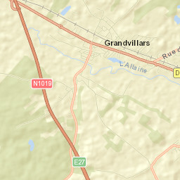 Grandvillars Street Map