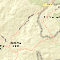 Hagenthal-le-Bas Street Map