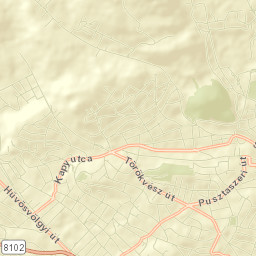 Budapest II. kerület Street Map