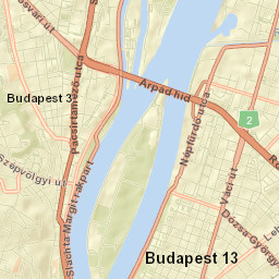 Budapest III. kerület Street Map