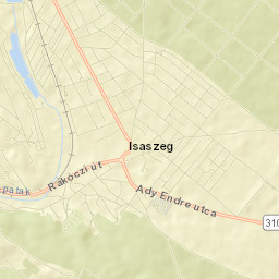 Isaszeg Street Map