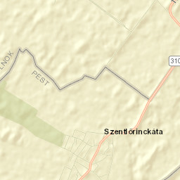 Szentlőrinckáta Street Map