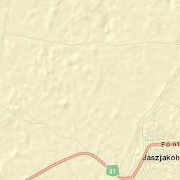 Jászjákóhalma Street Map