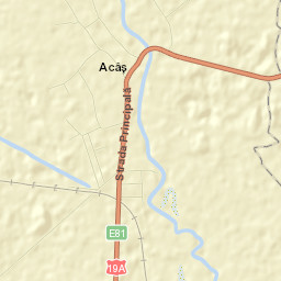 Acâş Street Map