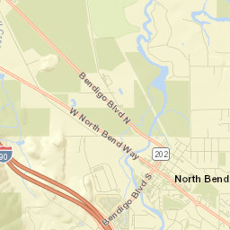 North Bend Street Map
