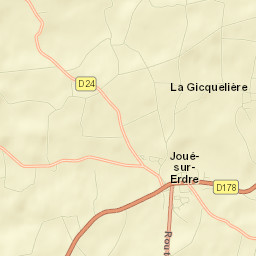 Bourg de Joué-sur-Erdre Street Map