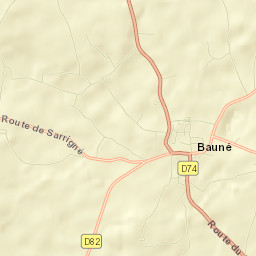 Bauné Street Map