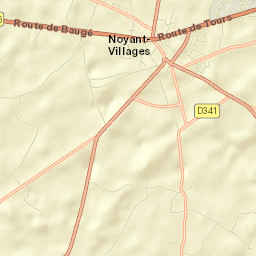 Noyant Street Map