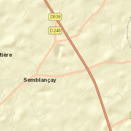 Semblançay Street Map