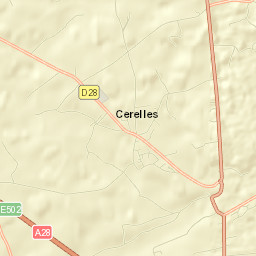 Cerelles Street Map