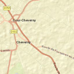 Cour-Cheverny Street Map