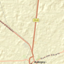 Aubigny-sur-Nère Street Map