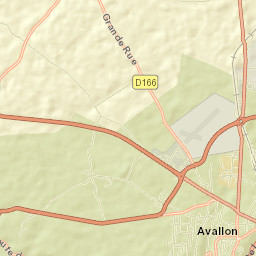 Avallon Street Map