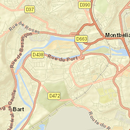 Montbéliard Street Map