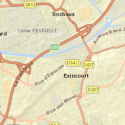 Exincourt Street Map