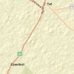 Téti Járás Street Map