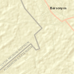 Bársonyos Street Map
