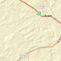 Ászár Street Map