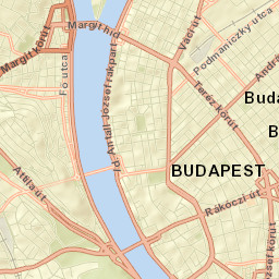 Budapest VIII. kerület Street Map