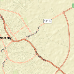 Jászberény Street Map