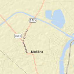 Kisköre Street Map